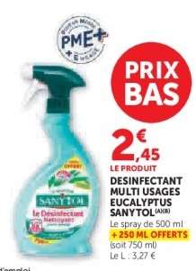 DESINFECTANT MULTI USAGES EUCALYPTUS SANYTOL