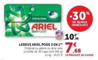 Lessive Ariel Pods 3 en 1