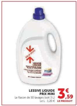 Lessive Liquide Prix Mini