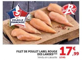 Filet de Poulet Label Rouge des Landes