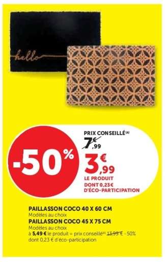 PAILLASSON COCO 40 X 60 CM