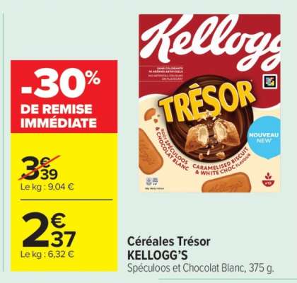 Céréales Trésor Kellogg's