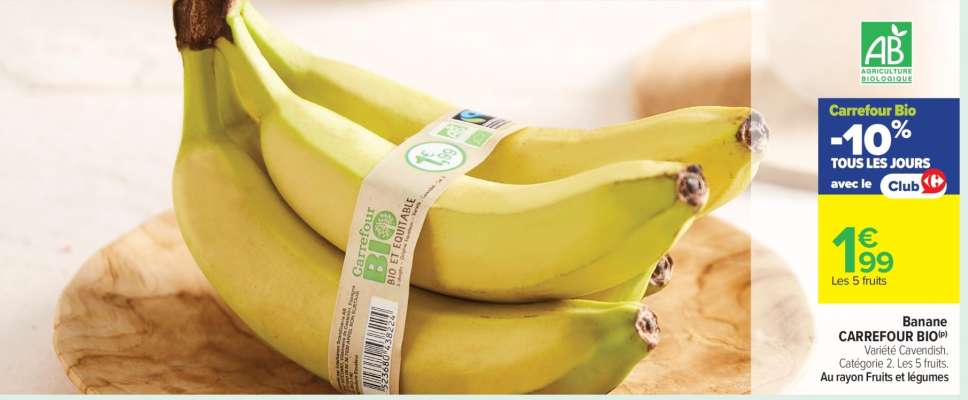 Banane CARREFOUR BIO