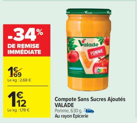 Compote Sans Sucres Ajoutés Valade