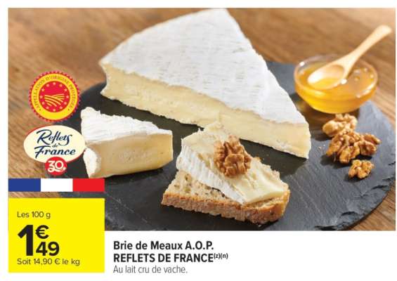 Brie de Meaux A.O.P. REFLETS DE FRANCE