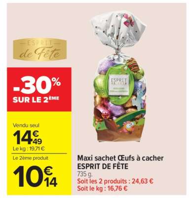 Maxi sachet Œufs à cacher ESPRIT DE FÊTE