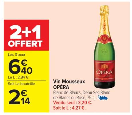 Vin Mousseux Opéra