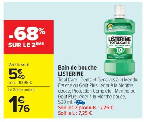 Bain de bouche Listerine