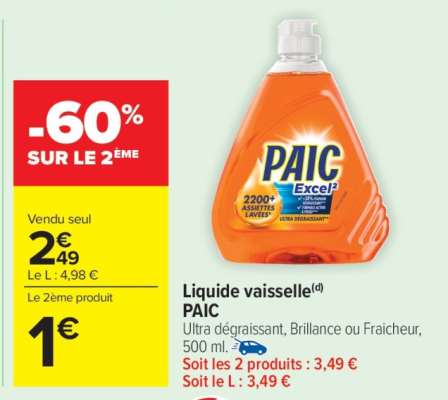LIQUIDE VAISSELLE “PAIC”