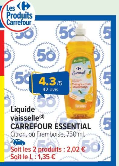 LIQUIDE VAISSELLE CARREFOUR ESSENTIAL