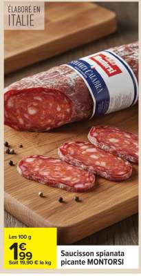 Saucisson spianata picante MONTORSI