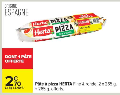 Pâte À Pizza Herta