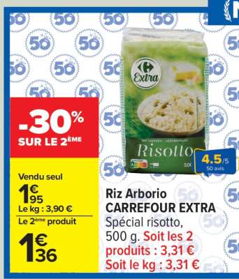 Riz Arborio CARREFOUR EXTRA