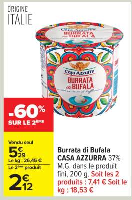 Burrata Di Bufala Casa Azzurra