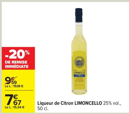 Liqueur de citron Limoncello