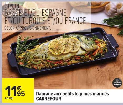 Daurade aux petits légumes marinés CARREFOUR