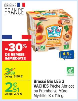 Brassé bio LES 2 VACHES