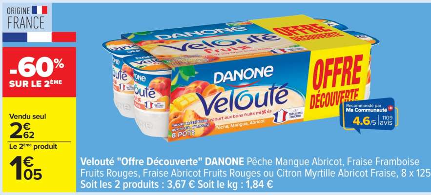 Velouté «Offre Découverte» DANONE