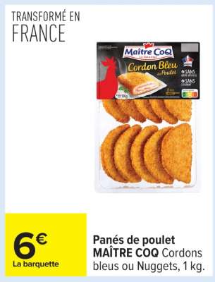 PANÉS DE POULET "MAÎTRE COQ"