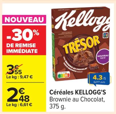 Céréales KELLOGG'S Trésor