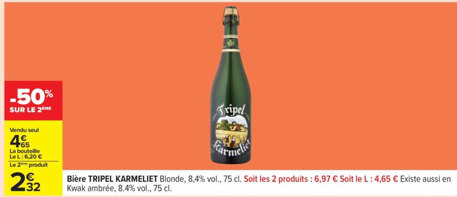 Bière Tripel Karmeliet*