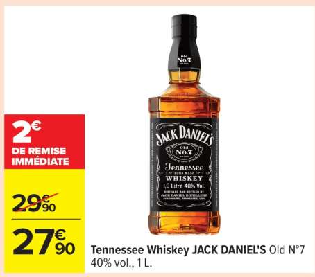 Tennessee Whiskey JACK DANIEL'S Old n°7