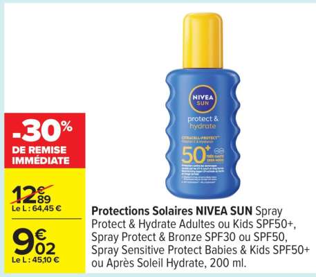 Protections Solaires NIVEA SUN