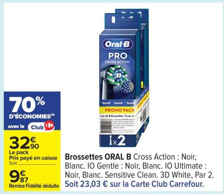 Brossettes Oral B