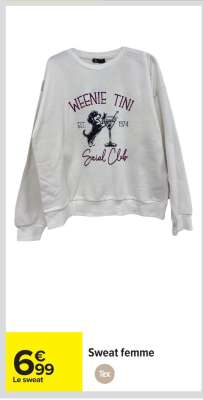 Sweat femme