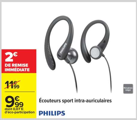 Écouteurs sport intra-auriculaires