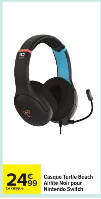 Casque Turtle Beach Airlite Noir pour Nintendo Switch