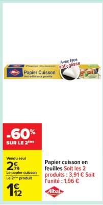 Papier cuisson