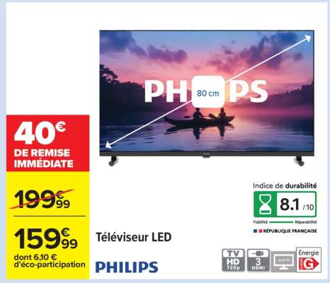 Téléviseur LED Philips