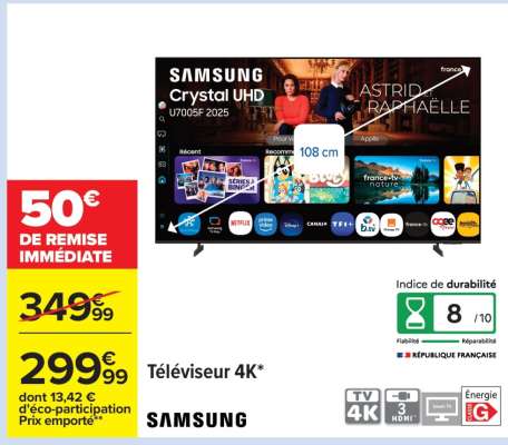 Téléviseur 4K* SAMSUNG
