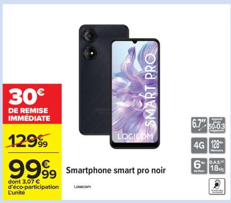 Smartphone Smart Pro noir