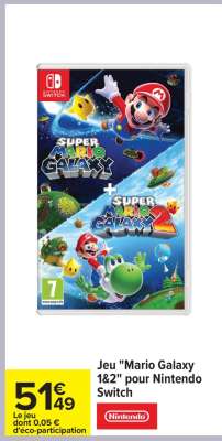 Jeu "Mario Galaxy 1 & 2" pour Nintendo Switch