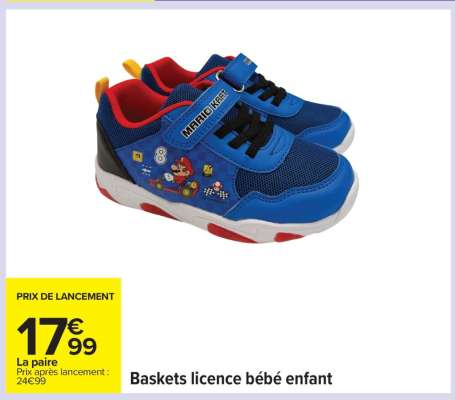 Baskets licence bébé enfant