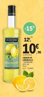 LIQUEUR DE LIMONCELLO "VEDRENNE"