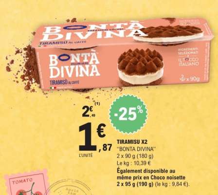 TIRAMISU X2 'BONTA DIVINA'