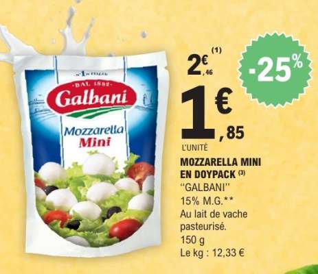MOZZARELLA MINI EN DOYPACK