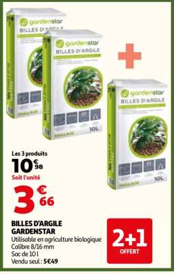 BILLES D'ARGILE GARDENSTAR