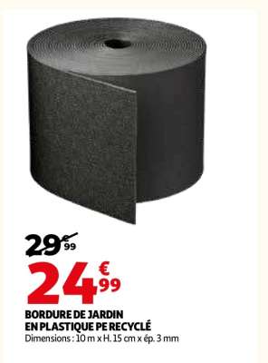 BORDURE DE JARDIN EN PLASTIQUE PE RECYCLÉ