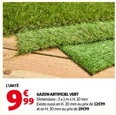 GAZON ARTIFICIEL VERT