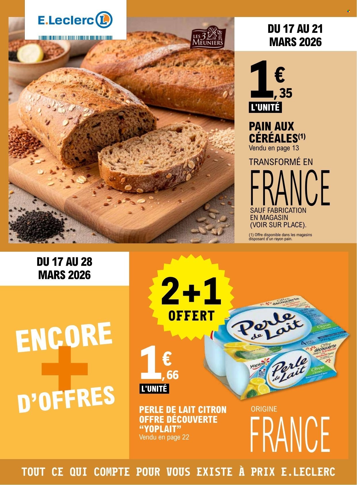 Catalogue E.Leclerc - 17/03/2026 - 28/03/2026. Page 1