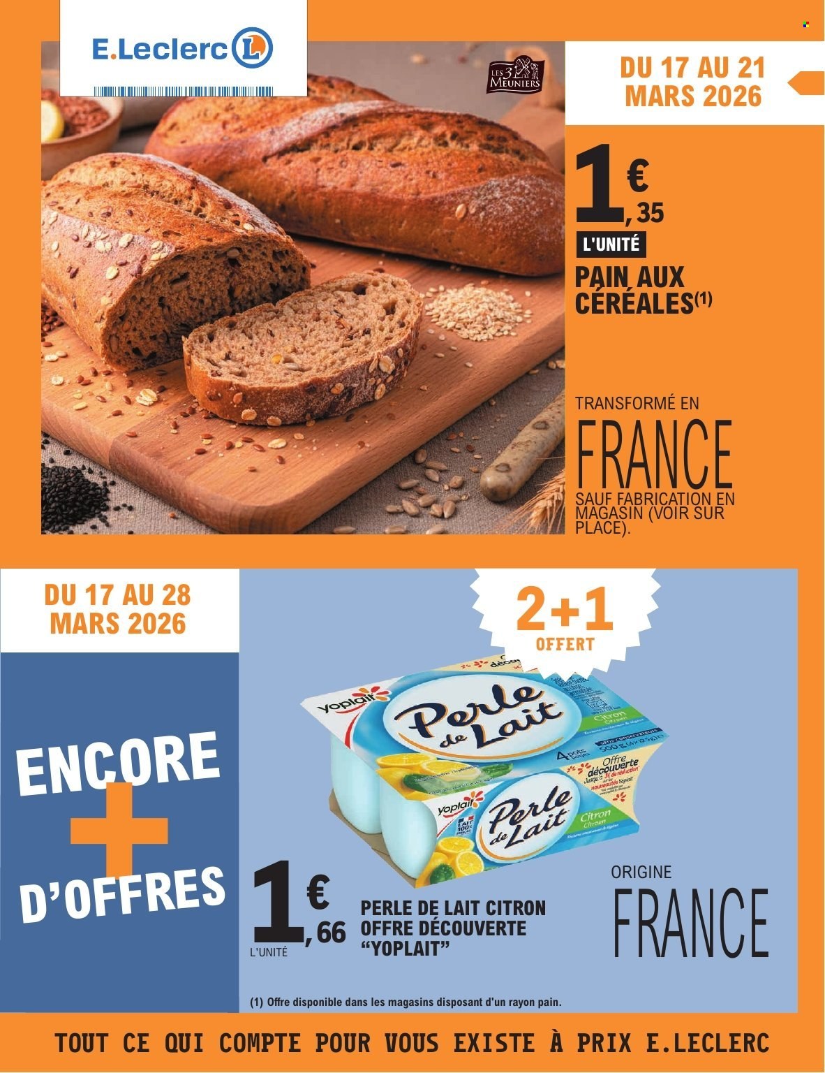 Catalogue E.Leclerc - 17/03/2026 - 28/03/2026. Page 1