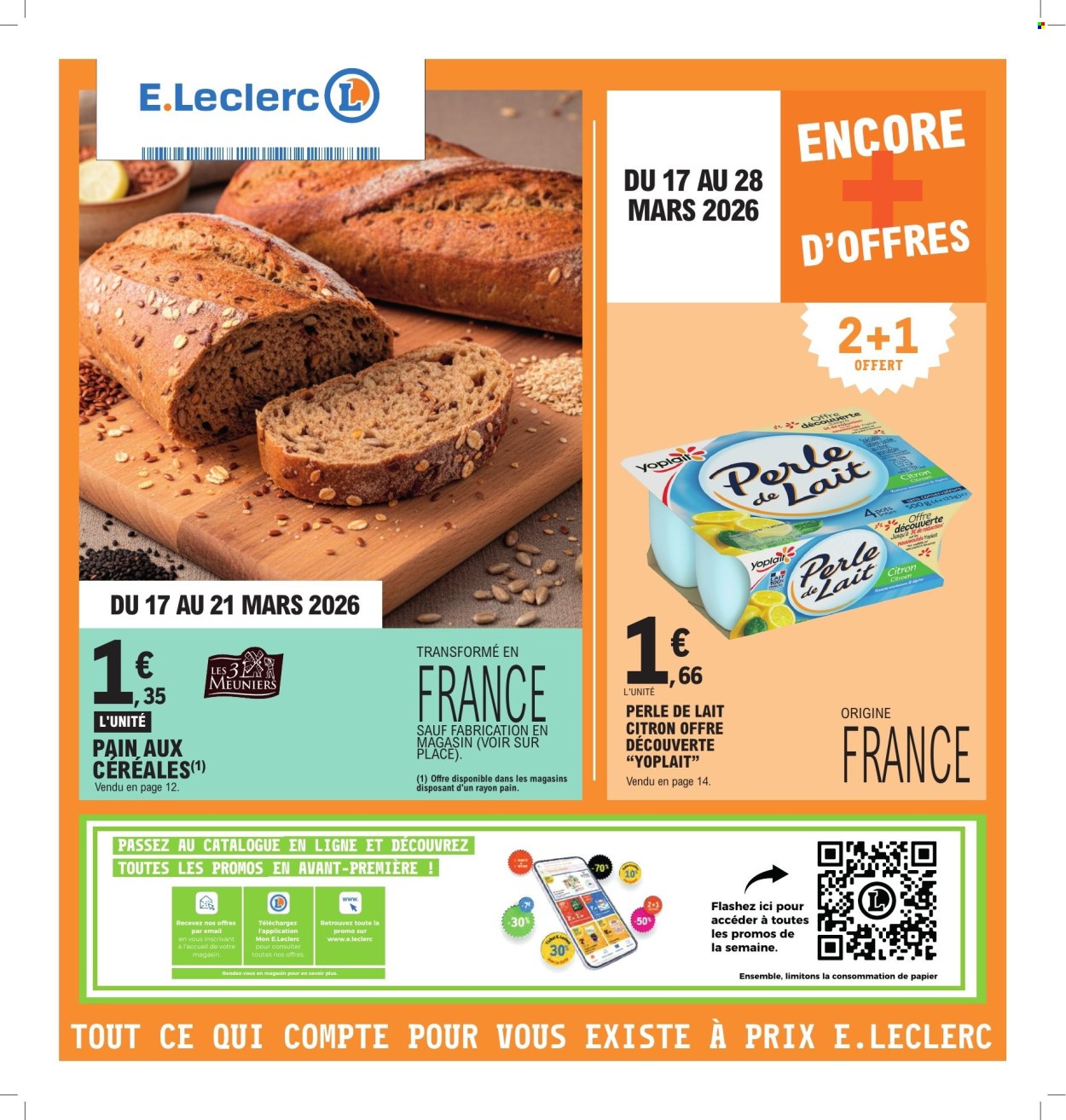 Catalogue E.Leclerc - 17/03/2026 - 28/03/2026. Page 1