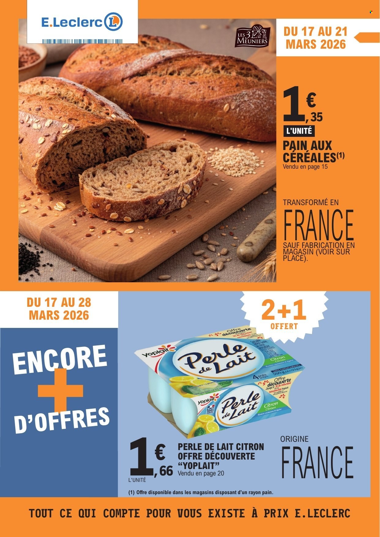 Catalogue E.Leclerc - 17/03/2026 - 28/03/2026. Page 1
