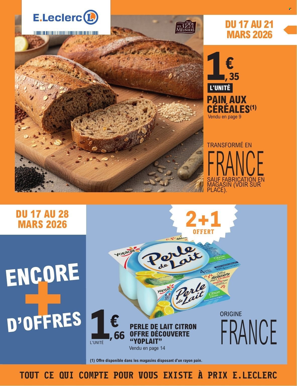 Catalogue E.Leclerc - 17/03/2026 - 28/03/2026. Page 1