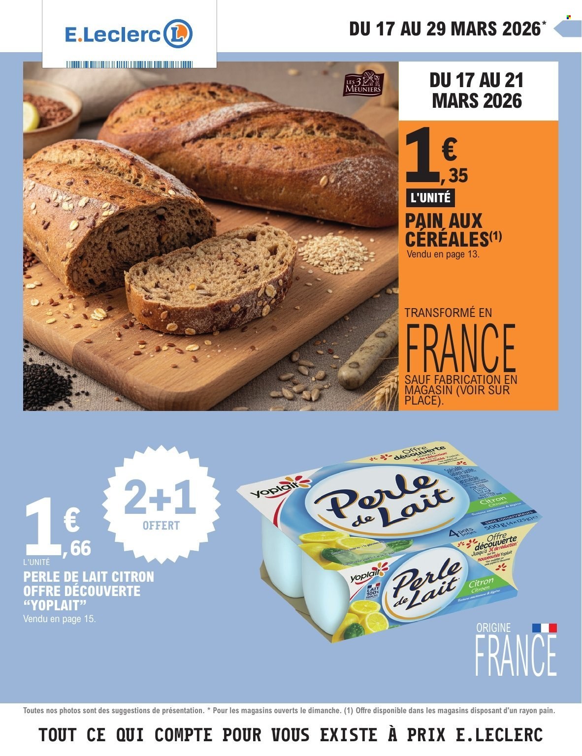 Catalogue E.Leclerc - 17/03/2026 - 28/03/2026. Page 1