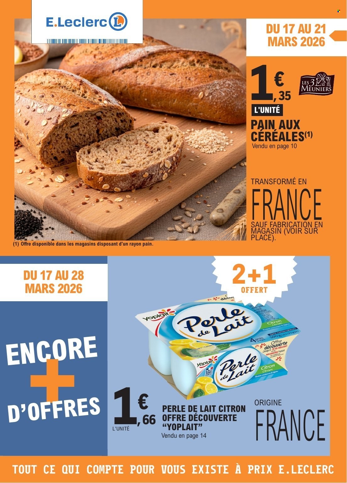 Catalogue E.Leclerc - 17/03/2026 - 28/03/2026. Page 1